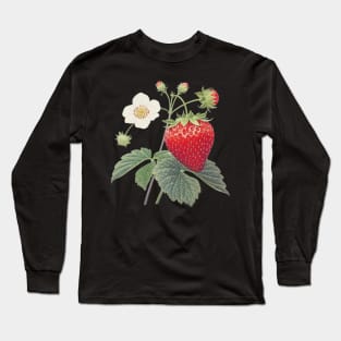 Strawberry Ukiyoe Art Japanese Art Long Sleeve T-Shirt